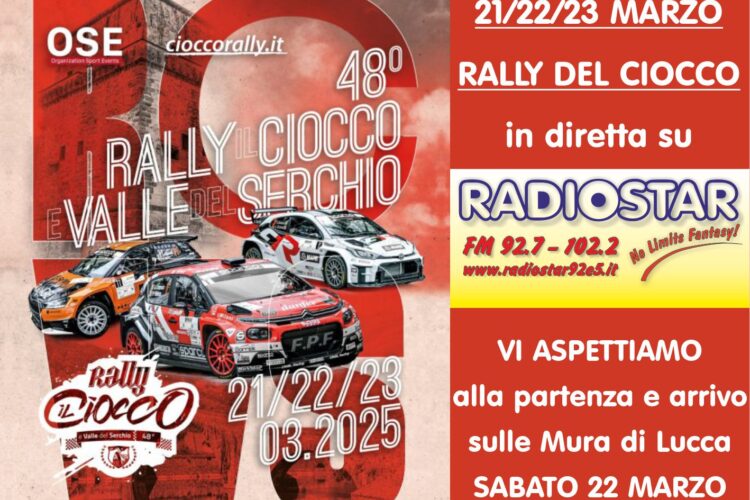 Rally del Ciocco in diretta su Radiostar